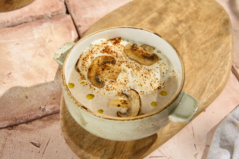 Photo de la recette : Recette capucino de champignon