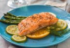 Photo de la recette : Recette darne de saumon aux asperges vertes