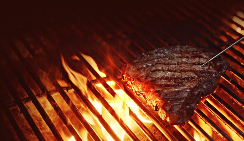 Photo de la recette : Recette entrecôte grillée au feu de bois