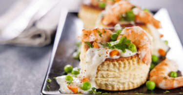 Photo de la recette : Recette feuilleté à la crevette et petits légumes