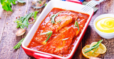 Photo de la recette : Recette filets de poisson gourmand sauce tomate et beurre de cacahuète