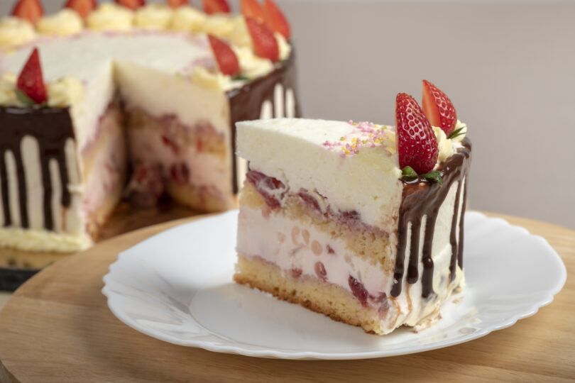 Photo de la recette : Recette gâteau à la fraise et au chocolat