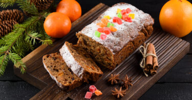 Photo de la recette : Recette gâteau aux fruits confits et sucre glace