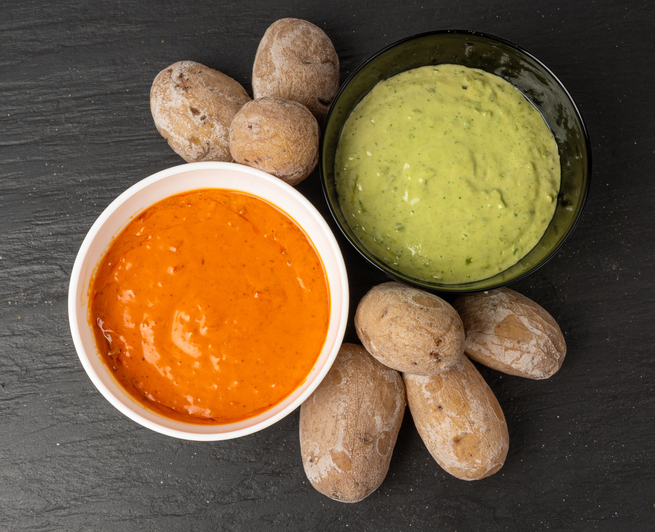 Photo de la recette : Recette mojo verde et mojo rojo