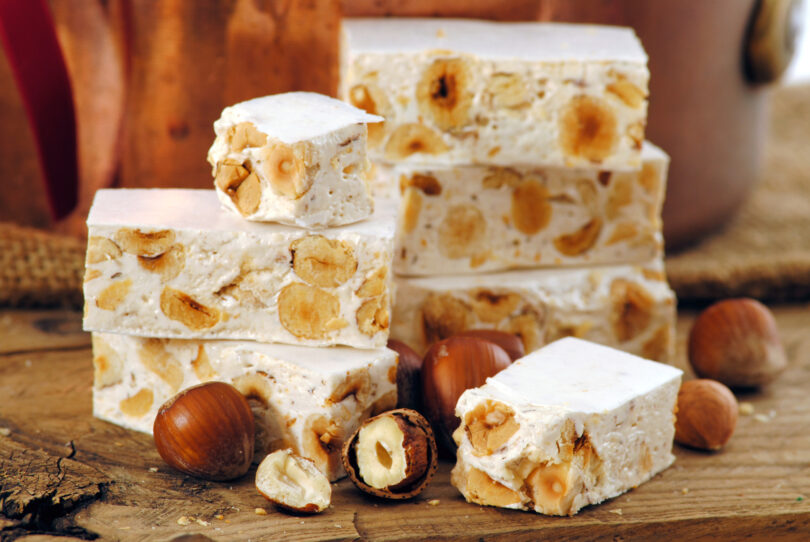 Photo de la recette : recette nougat aux noisettes