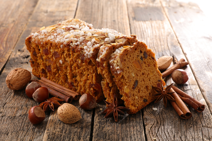 Photo de la recette : Recette pain d'épices au noisettes et amandes