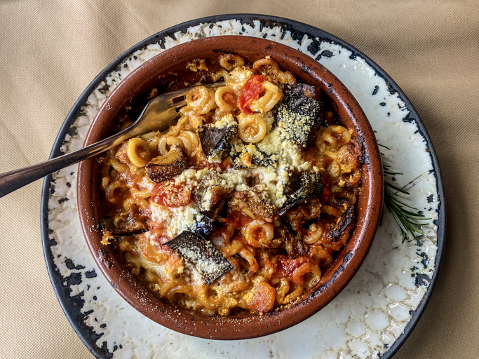 Photo de la recette : Recette pâtes anelletti aux légumes au four