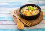 Photo de la recette : Recette de pétoncles aux poivrons et champignons