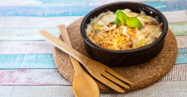 Photo de la recette : Recette de pétoncles aux poivrons et champignons