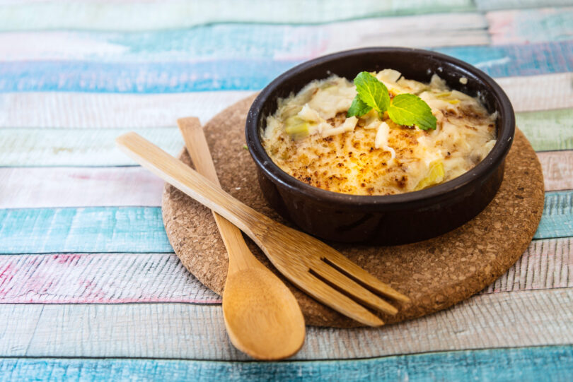 Photo de la recette : Recette de pétoncles aux poivrons et champignons