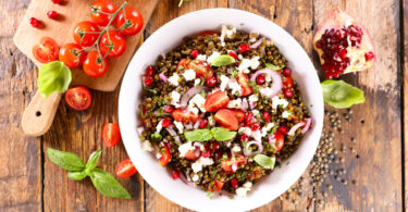 Photo de la recette : Recette salade de lentilles à la féta