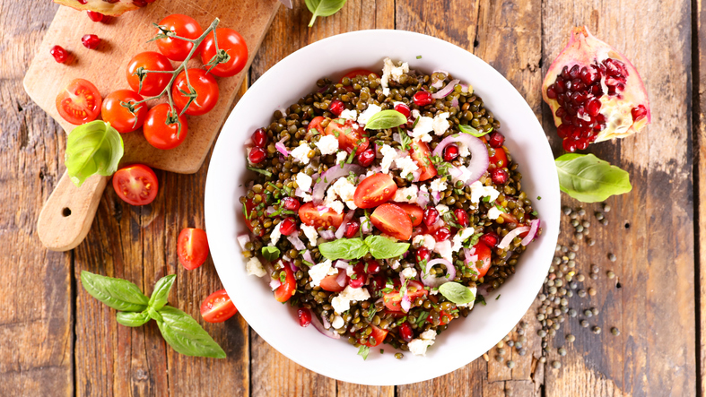 Photo de la recette : Recette salade de lentilles à la féta