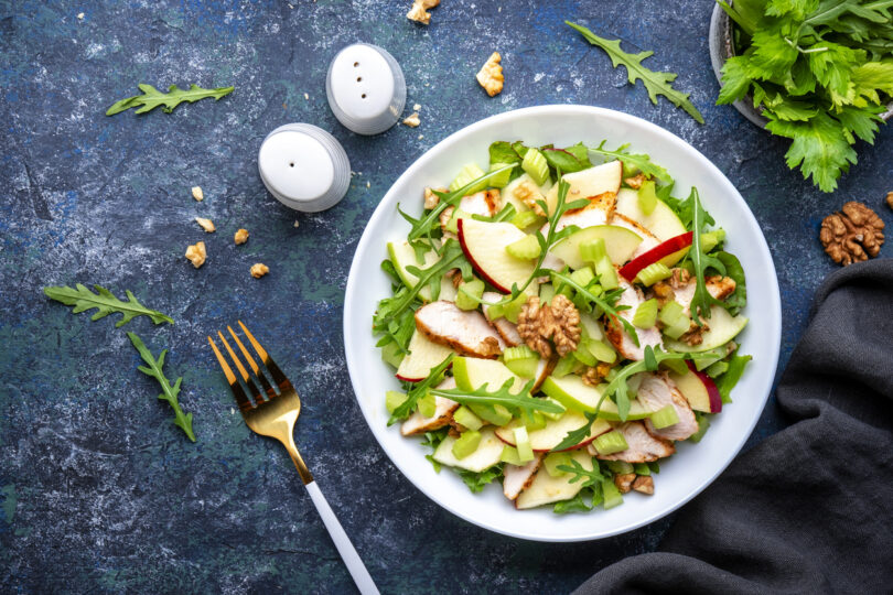 Photo de la recette : Recette d'une salade waldorf aux pommes fraiches