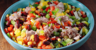 Photo de la recette : Recette d'une salde de thon et haricots rouges