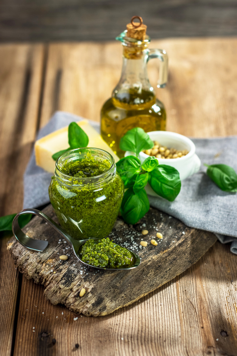 Photo de la recette : Recette traditionnelle sauce pesto à la génovèse