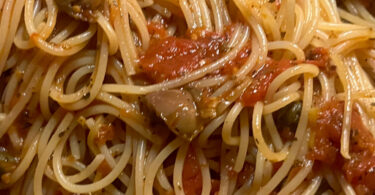 Photo de la recette : Recette spaghetti putanesca frais