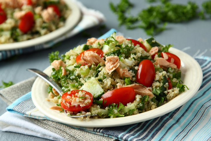 Photo de la recette : Recette du taboulé au saumon