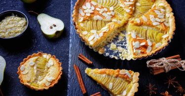 Photo de la recette : Recette tarte bourdalou aux poire et amande