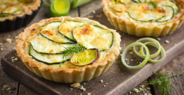 Photo de la recette : Recette tarte courgettes poireaux et fromage