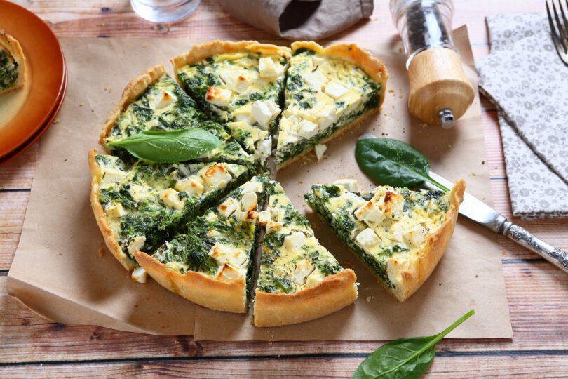 Photo de la recette : Recette tarte épinards à la féta