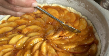 Photo de la recette : Recette tarte aux pêches maison